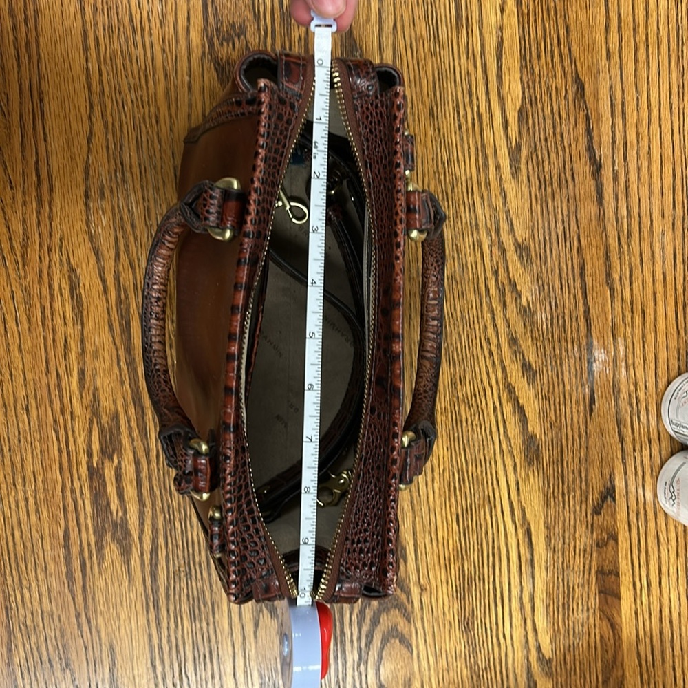 Brahmin Pecan Brown Leather Satchel - Picture 10 of 12